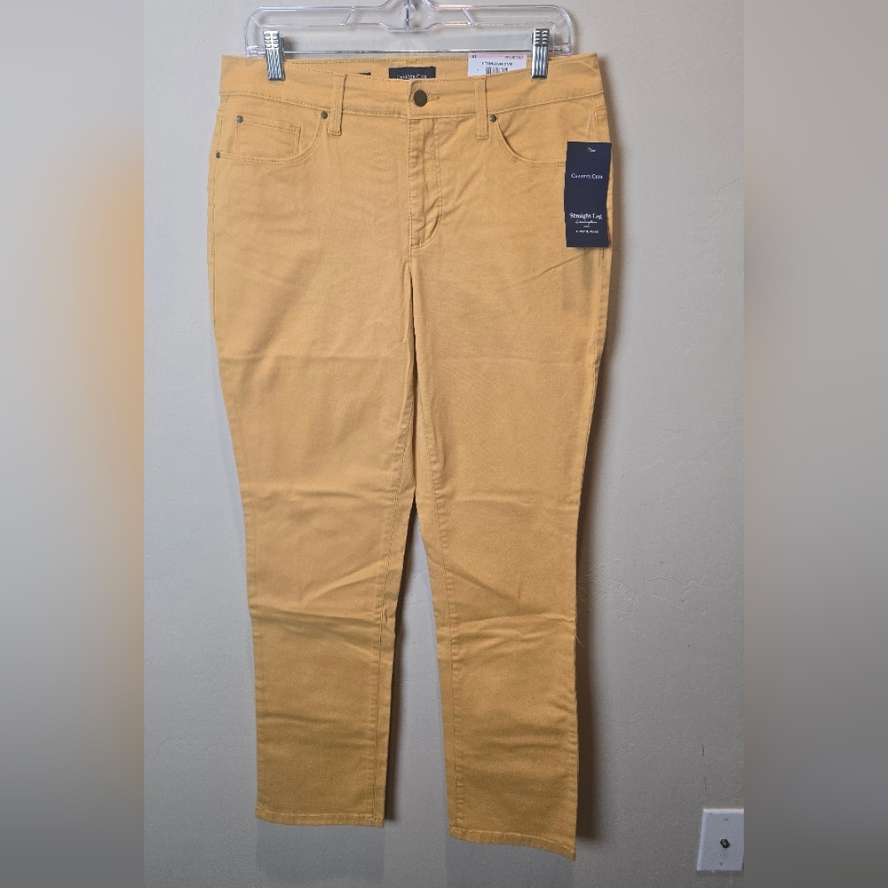 Charter Club Women's Yellow Ankle Jeans NWT